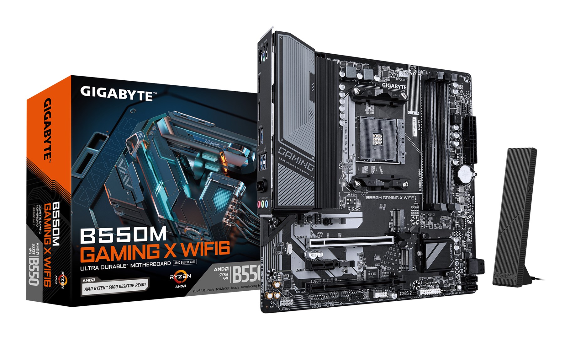 Płyta główna Gigabyte B550M GAMING X WIFI6 (B550,AM4,mATX,DDR4)