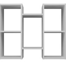 REGAŁ WISZĄCY BILBAO 7.0 ŚCIENNY PÓŁKI BIEL MAT