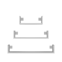 Zestaw 3x półka wisząca MOBI 3P 80x20xH14 biel