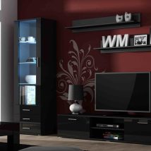 Półka 125cm (2szt) SOHO czarny mat