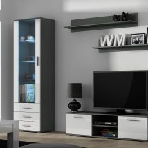 Półka 125cm (2szt) SOHO szary mat