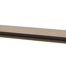 Półka PORTO 150x18x16,5 dąb/czarny