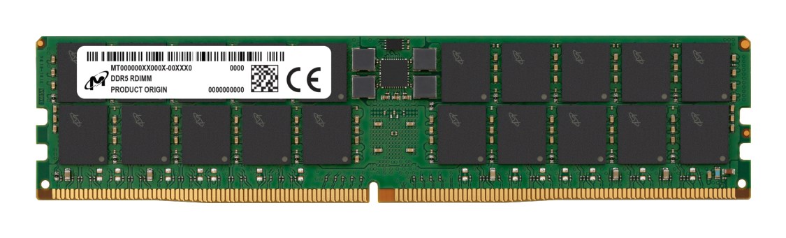 Micron RDIMM 64GB DDR5 2Rx4 5600MHz PC5-44800 ECC REGISTERED MTC40F2046S1RC56BR