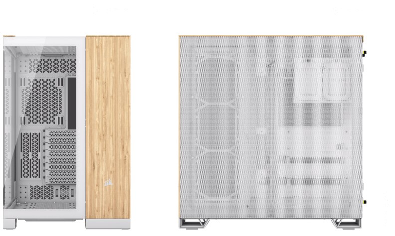 Corsair 6500X Tempered Glass Mid-Tower White/Wood - obrazek 2