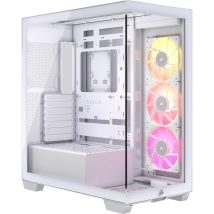iCUE LINK 3500X RGB Tempered Glass Mid-Tower, White