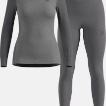 Komplet bielizny damskiej Odlo Set ACTIVE WARM ECO Special Set roz. S Szary