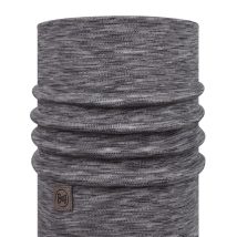 Bandana BUFF MERINO HEAVYWEIGHT NECK WARMERMULTISTRIPES FOG GREY
