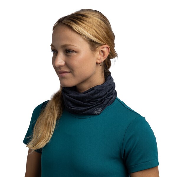 Bandana BUFF MERINO LIGHTWEIGHT SOLID SOLID NIGHT BLUE - obrazek 3