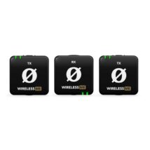 RODE Wireless ME Dual – Kompaktowy bezprzewodowy system mikrofonowy z dwoma nadajnikami do nagrywania dwukanałowego (czarny)