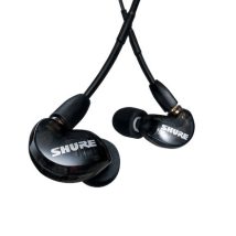 Shure SE215DYBK+UNI-EFS – Słuchawki douszne AONIC215 z pojedynczym przetwornikiem i kablem 3.5mm (czarne)