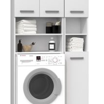 ZESTAW ŁAZIENKOWY MARPOL REGAŁ SZAFKA SŁUPEK BIAŁY