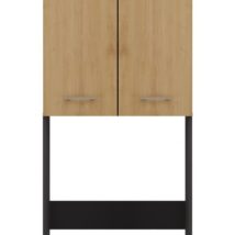 Szafka łazienkowa POLA DD 64x30xH180 antracyt/artisan