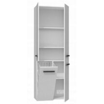 SŁUPEK ŁAZIENKOWY NEL BIAŁY POŁ 1 KOSZ DRZWI DŁ KPL