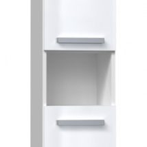 Szafka łazienkowa NEL III 31x30xH174 biel połysk
