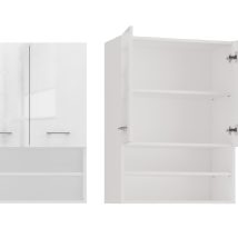 Szafka nad pralkę POLA MINI DK 64x30xH90 biel połysk