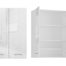 Szafka nad pralkę POLA MINI DD 64x30xH90 biel połysk