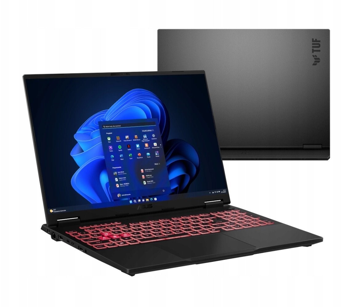 ASUS TUF Gaming A16 FA608UH-R7165W Ryzen 7 260 16.0"FHD+ IPS-level 300nits AG 16GB DDR5 5600 SSD512 GeForce RTX 5050 8GB WLAN+BT LAN Cam1080p 90WHrs W11 Jaeger Gray - obrazek 3