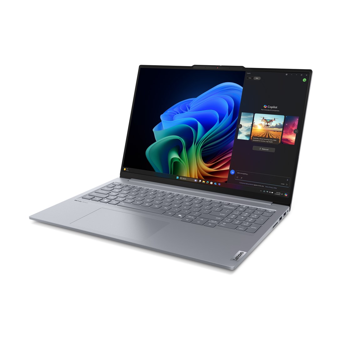 Lenovo ThinkBook 16 G7 QOY Snapdragon X Plus X1P-42-100 16" WUXGA IPS 300nits AG 60Hz 32GB DDR5 SSD512 Qualcomm Adreno 84Wh W11Pro Luna Grey 3Y Onsite - obrazek 2