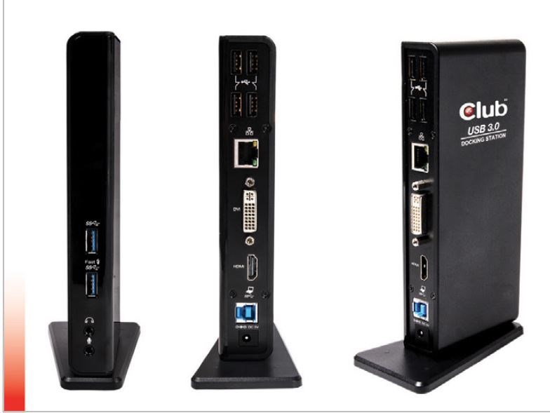 CLUB3D SenseVision USB3.0 Dual Display Docking Station