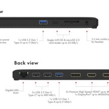 Stacja dokująca IcyBox USB Type-C mit dreifach Videoausgabe