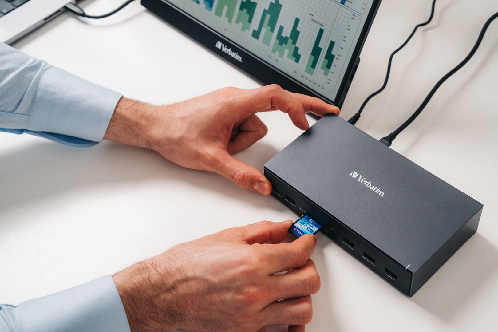 Verbatim CDS-17 Przewodowa USB 3.2 Gen 1 (3.1 Gen 1) Type-C Czarny, Szary - obrazek 2