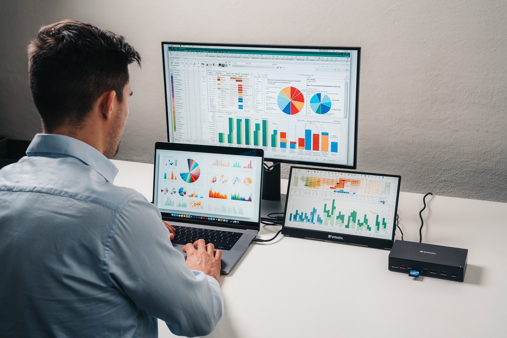 Verbatim CDS-17 Przewodowa USB 3.2 Gen 1 (3.1 Gen 1) Type-C Czarny, Szary - obrazek 3