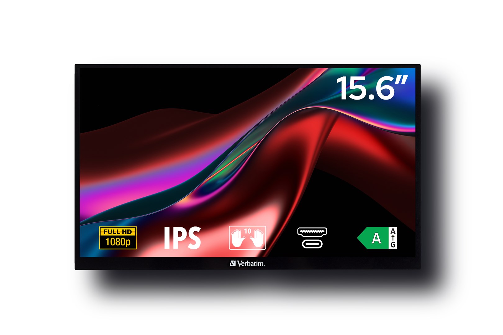 Verbatim PMT-15 monitor dotykowy 15.6 FULL HD 1080P METAL HOUSING - obrazek 2