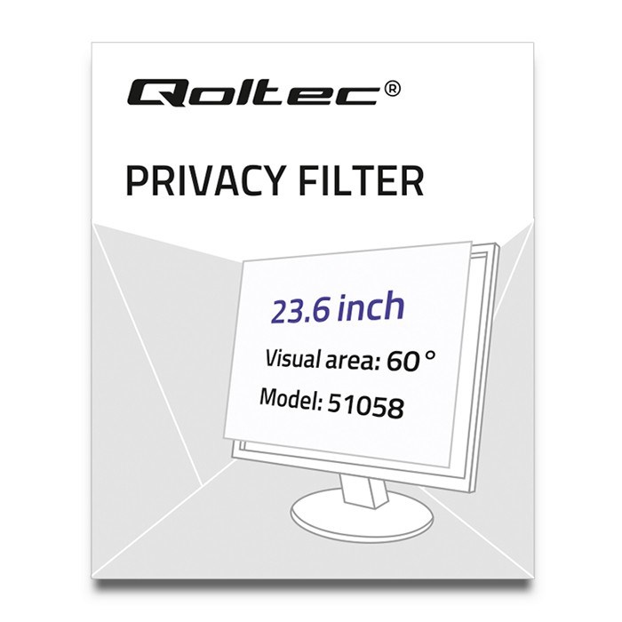 Qoltec 51058 filtr do ekranu 59,9 cm (23.6") Monitor - obrazek 2