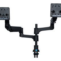 Uchwyt do monitorów R-Go Tools R-Go Monitorarm 0″-32″ 2TFT Max.9KG Caparo 4 Gasfeder sidabrinis