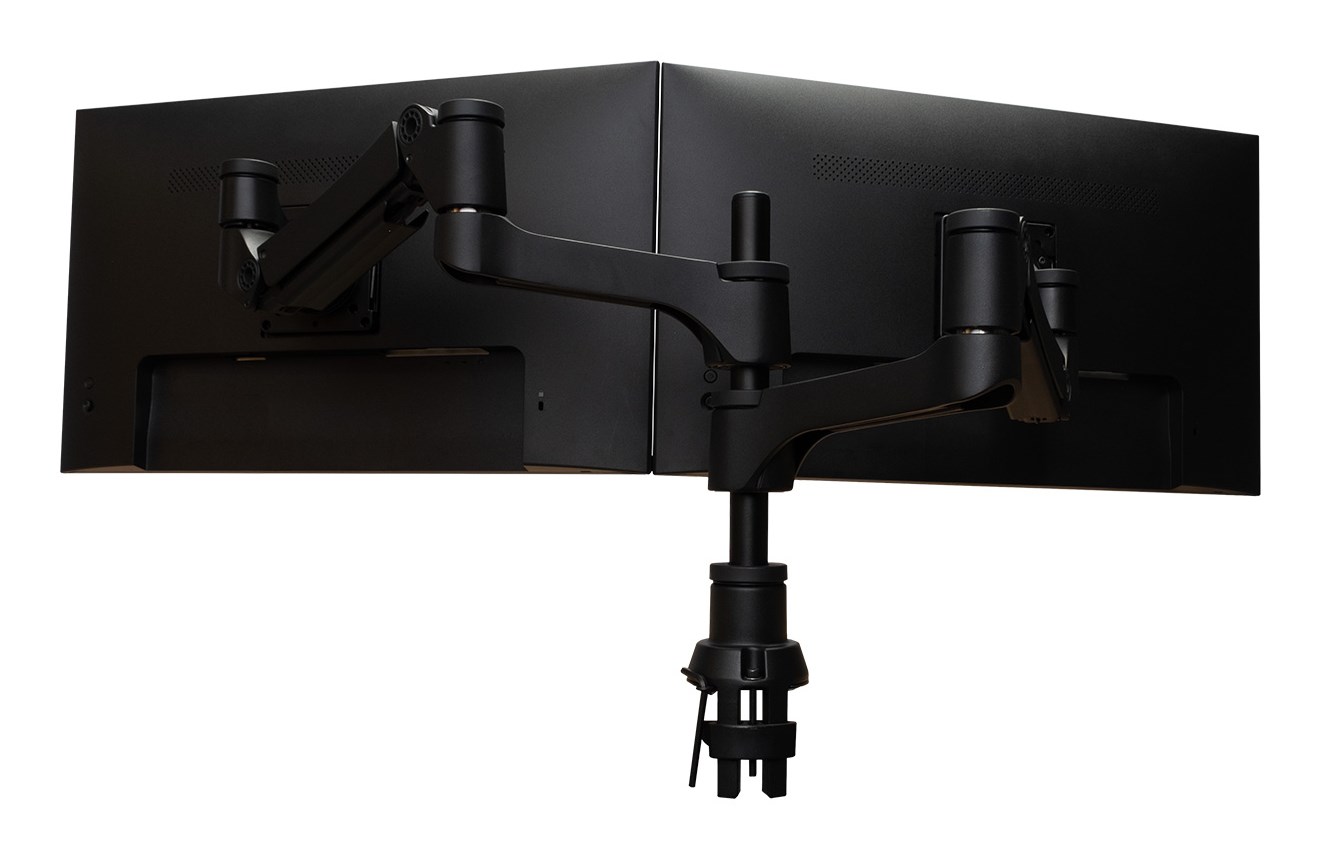 Uchwyt do monitorów R-Go Tools R-Go Monitorarm 0"-32" 2TFT Max.9KG Caparo 4 Gasfeder sidabrinis - obrazek 2