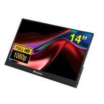 Verbatim 49590 monitor komputerowy 35,6 cm (14″) 1920 x 1080 px Full HD LCD Czarny