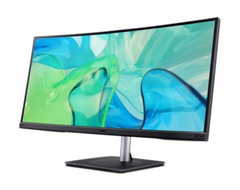 Acer CB343CUR monitor komputerowy 86,4 cm (34") 3440 x 1440 px UltraWide Quad HD LED Czarny, Srebrny - obrazek 3