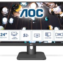 Monitor AOC 24E1Q (23,8″; IPS/PLS; FullHD 1920×1080; DisplayPort, HDMI, VGA; kolor ciemnoszary)
