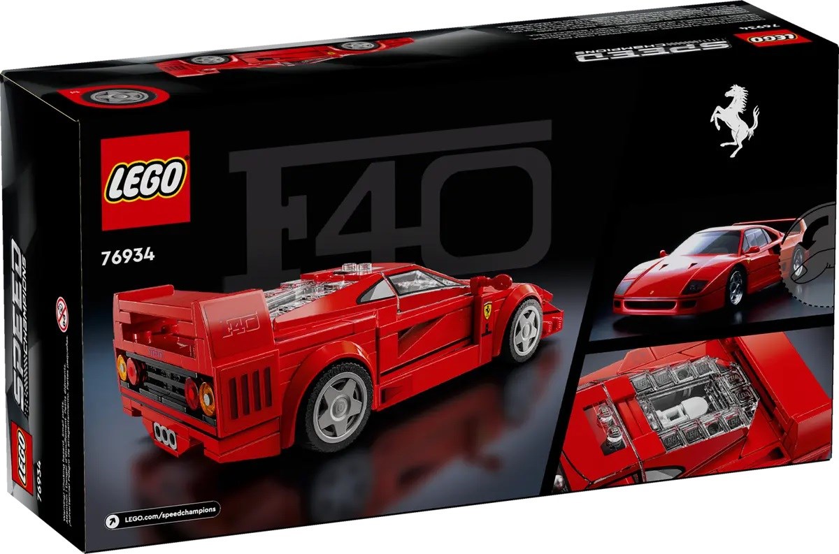 LEGO Speed Champions 76934 Supersamochód Ferrari F40 - obrazek 3
