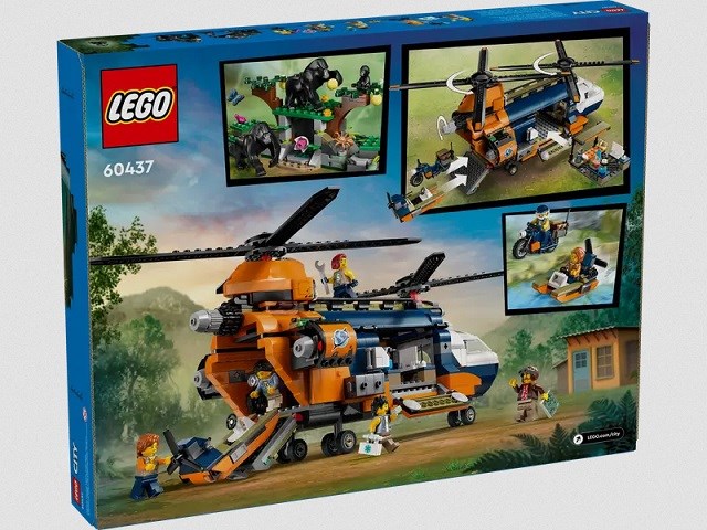 LEGO City 60437 Helikopter badaczy dżungli w bazie - obrazek 3