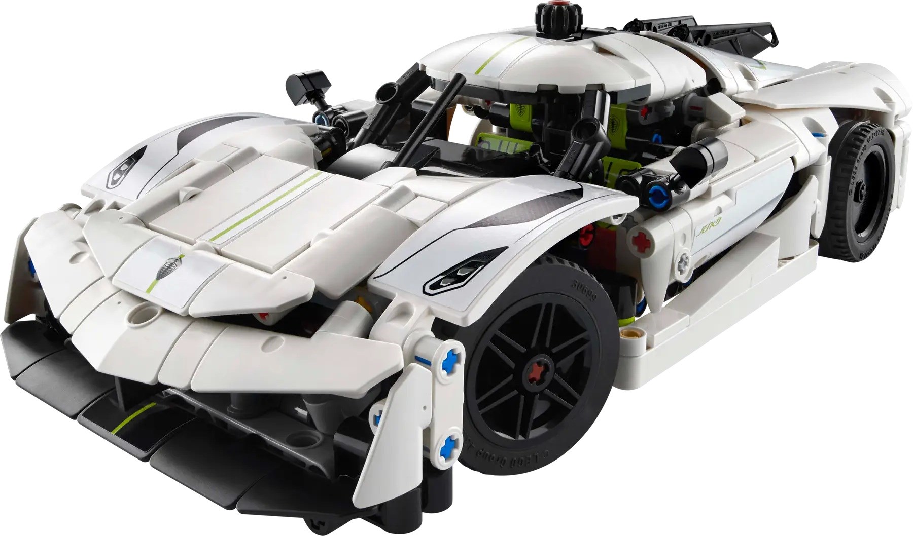 LEGO 42184 Technic - Biały hipersamochód Koenigsegg Jesko Absolut - obrazek 4