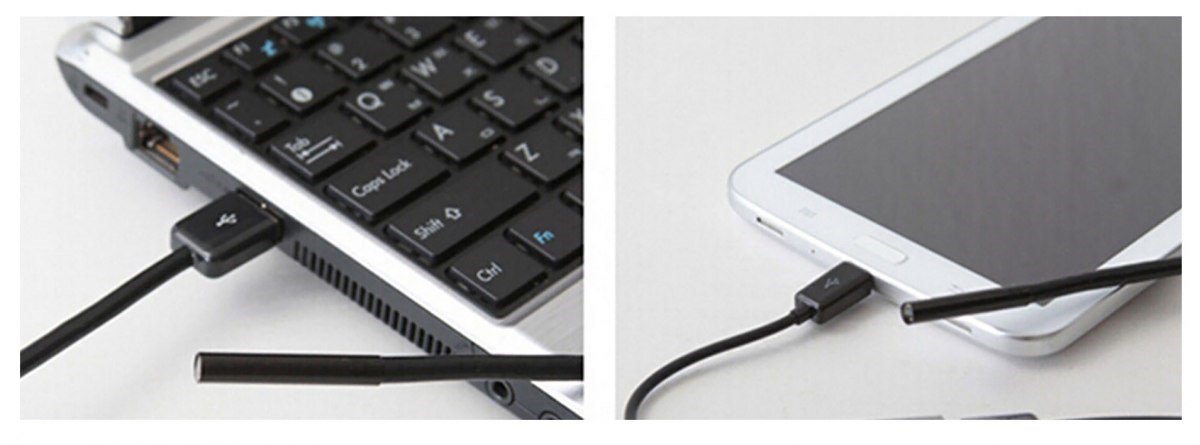 MEDIA-TECH MOBILE ENDOSCOPE – ENDOSKOP USB, ROZDZIELCZOŚĆ VGA, DŁUGOŚĆ 5M, PODŚWIETLENIE LED, MICROUSB, ANDROID MT4095 - obrazek 3