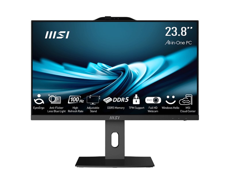 MSI AIO PRO AP242P 14MQ-890EU i5-14500 23.8" IPS LED FHD Non-Touch Anti-Glare 16GB SSD500GB M.2 AX211 WiFi 6E Intel Q670 Chipset Windows 11 Pro Black