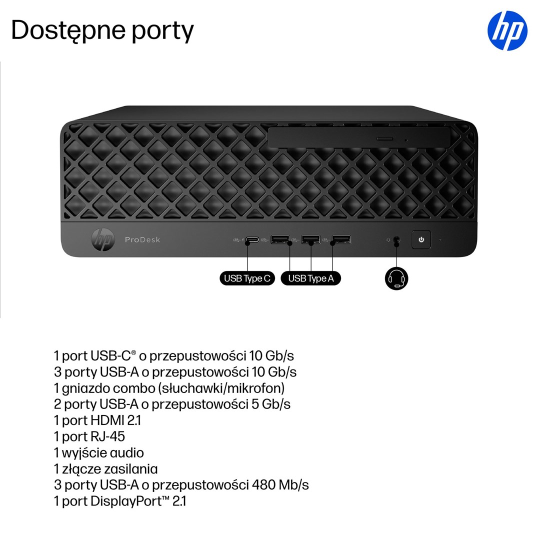 HP ProDesk 4 SSF G1i Desktop AI PC Ultra 7 265 16GB DDR5 SSD1TB Arc W11Pro 3Y OnSite - obrazek 4