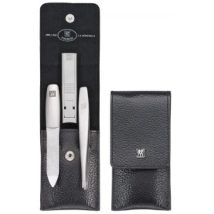 Zestaw do manicure ZWILLING 97119-004-0 Twinox – czarne, skórzane etui, 3 elementy