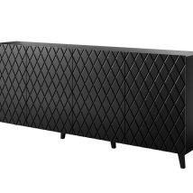 Komoda ASTI 200x42x82 czarny mat