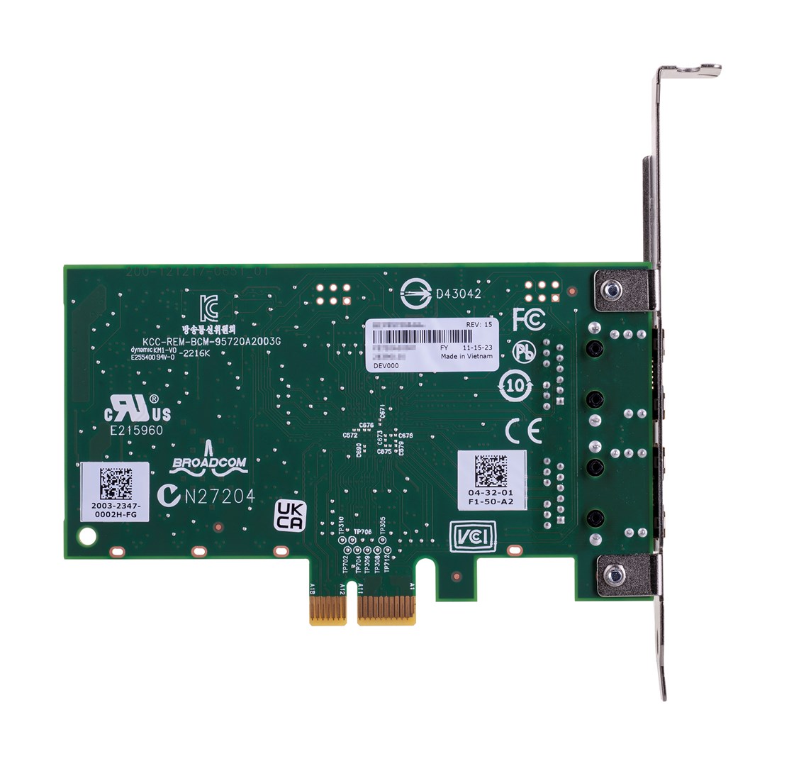 Broadcom karta sieciowa BCM5720-2P 2x 1GbE RJ45 PCIe NIC 2.0 x1 - obrazek 3