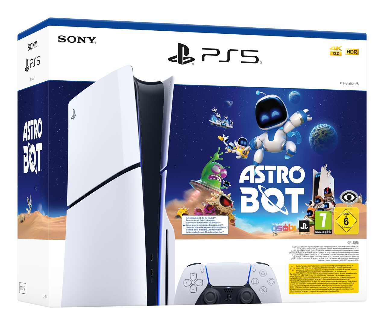 SONY Playstation 5 SLIM Disc 1TB + Astro Bot - obrazek 4