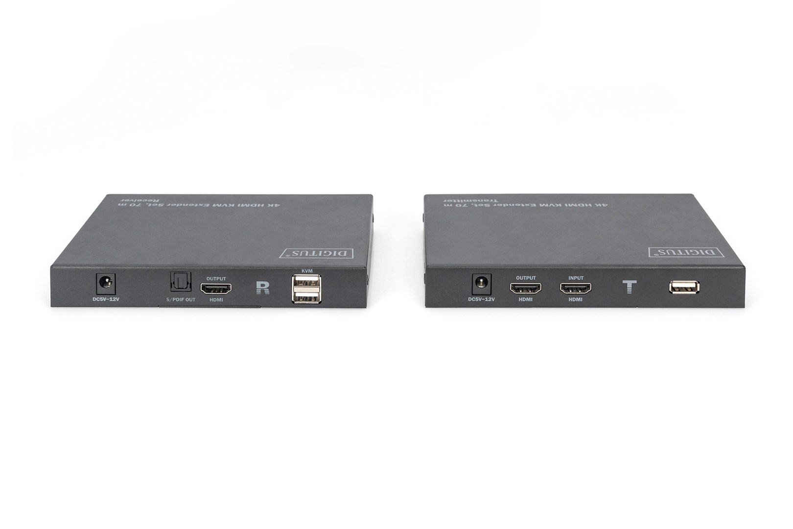 Przedłużacz/Extender KVM HDMI+USB 70m po kat. 6 UTP/IP 4K 60Hz audio (zestaw) - obrazek 4