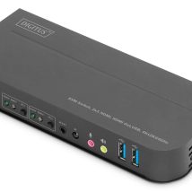 Digitus Przełącznik KVM, 2 x 1 HDMI, wyjście HDMI, USB, 4K x 2K przy 60 Hz