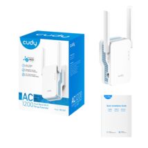 Wzmacniacz sygnału WIFI CUDY RE1200 LAN 1×10/100 AC1200 Dual Band Mesh
