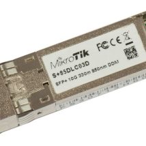 Mikrotik S+85DLC03D moduł przekaźników sieciowych Swiatłowód 10000 Mbit/s SFP+ 850 nm