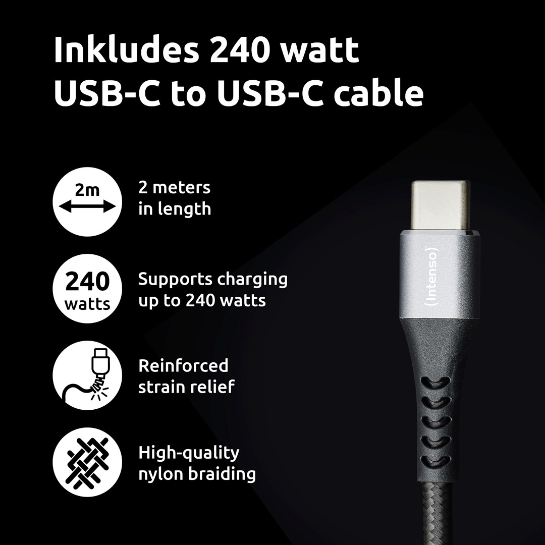 Adapter zasilający USB-C GAN +C520C/7810010 INTENSO - obrazek 3