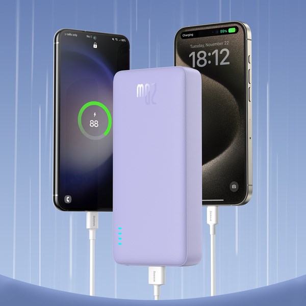 BASEUS POWERBANK AIRPOW 20000MAH 20W (FIOLETOWY) - obrazek 3