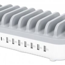 Manhattan 180856 Organizery do stacji ładującej Montaż na pulpicie Plastik Biały